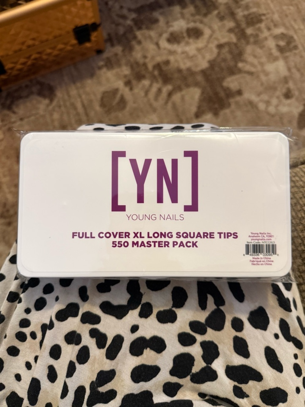 Young Nails YN Full Cover XL Long Square Tips - White Box